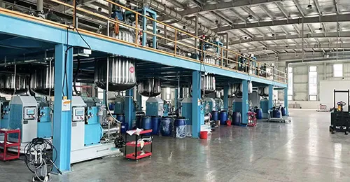 Línea de producción de tinta