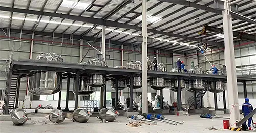 Línea de producción de pinturas y recubrimientos